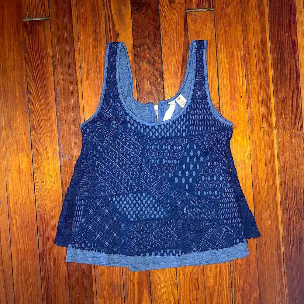 Blue Flowy Top